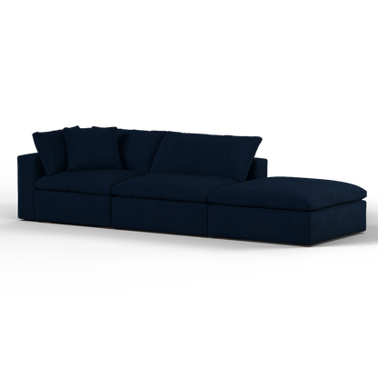 Ari modular corner Sofa with pouffe - Wide fabric range