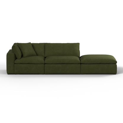 Ari modular corner Sofa with pouffe - Wide fabric range