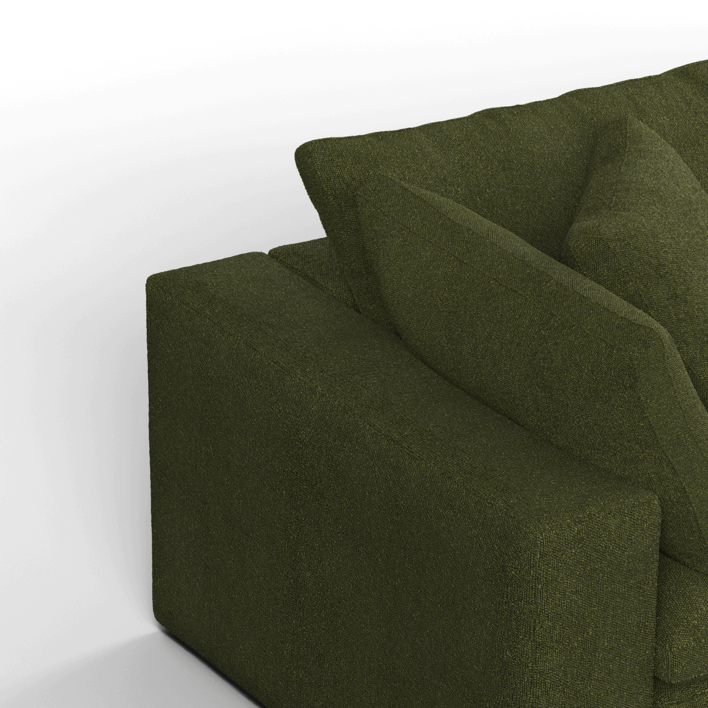 Ari modular corner Sofa with pouffe - Wide fabric range