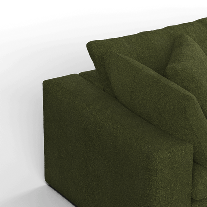 Ari modular corner Sofa with pouffe - Wide fabric range