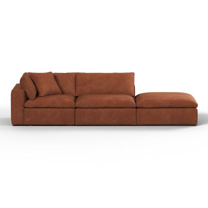 Ari modular corner Sofa with pouffe - Wide fabric range