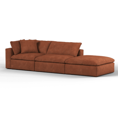 Ari modular corner Sofa with pouffe - Wide fabric range