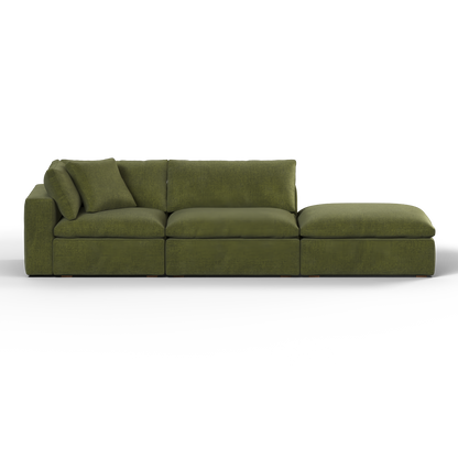 Ari modular corner Sofa with pouffe - Wide fabric range