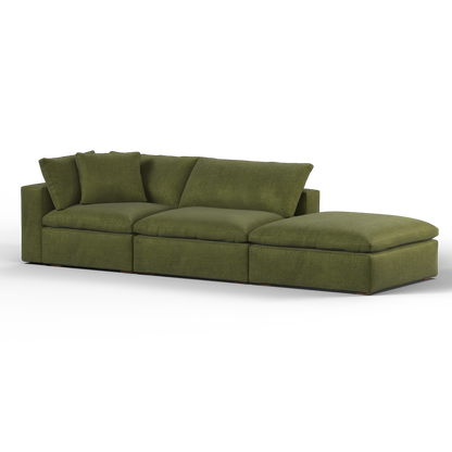 Ari modular corner Sofa with pouffe - Wide fabric range