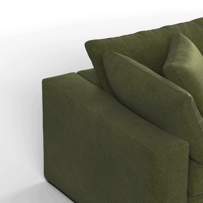 Ari modular corner Sofa with pouffe - Wide fabric range