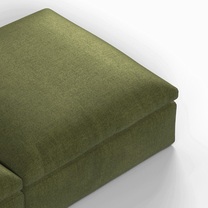 Ari modular corner Sofa with pouffe - Wide fabric range