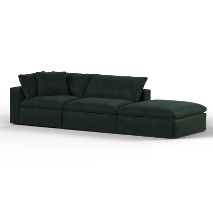 Ari modular corner Sofa with pouffe - Wide fabric range