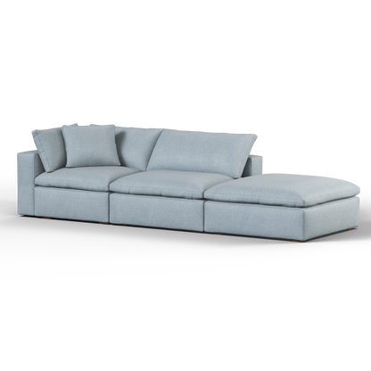 Ari modular corner Sofa with pouffe - Wide fabric range