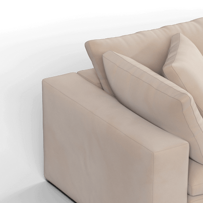 Ari modular corner Sofa with pouffe - Wide fabric range
