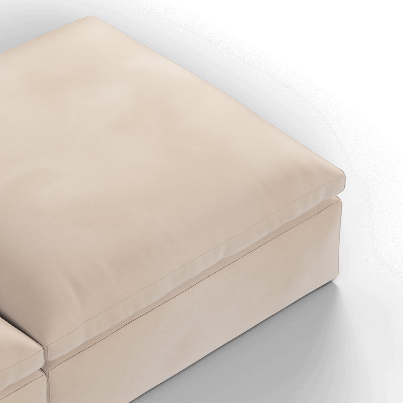 Ari modular corner Sofa with pouffe - Wide fabric range