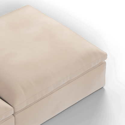 Ari modular corner Sofa with pouffe - Wide fabric range