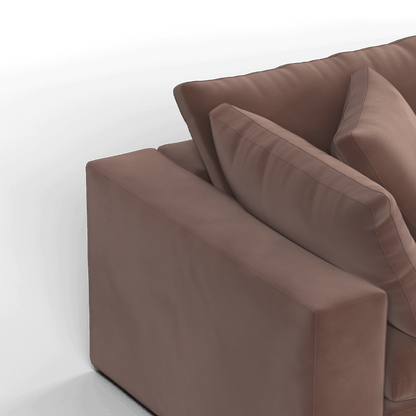 Ari modular corner Sofa with pouffe - Wide fabric range