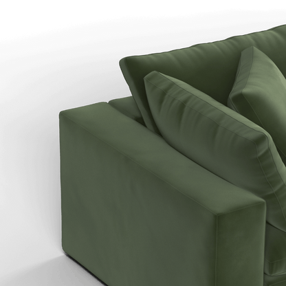 Ari modular corner Sofa with pouffe - Wide fabric range