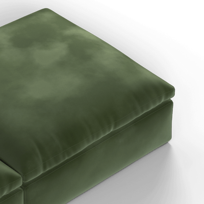Ari modular corner Sofa with pouffe - Wide fabric range