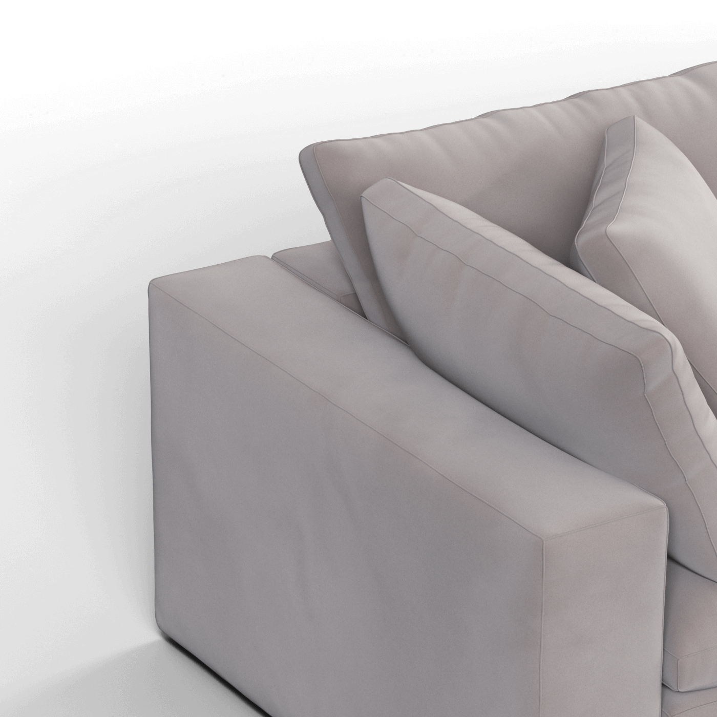 Ari modular corner Sofa with pouffe - Wide fabric range