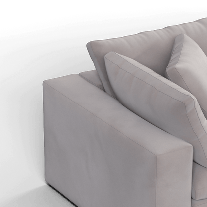 Ari modular corner Sofa with pouffe - Wide fabric range
