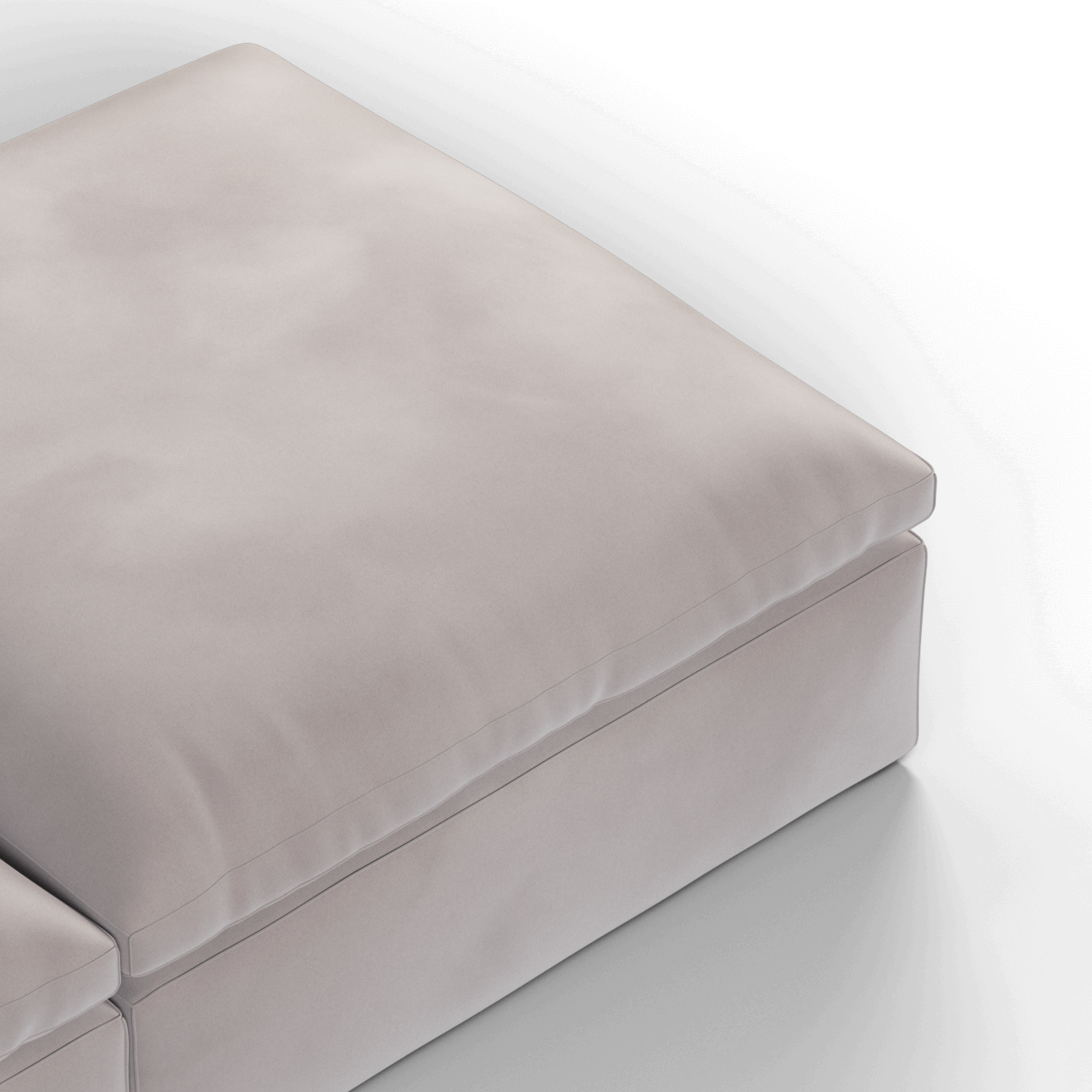 Ari modular corner Sofa with pouffe - Wide fabric range
