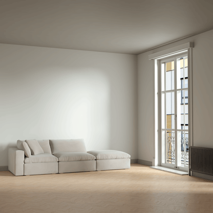 Ari modular corner Sofa with pouffe - Wide fabric range
