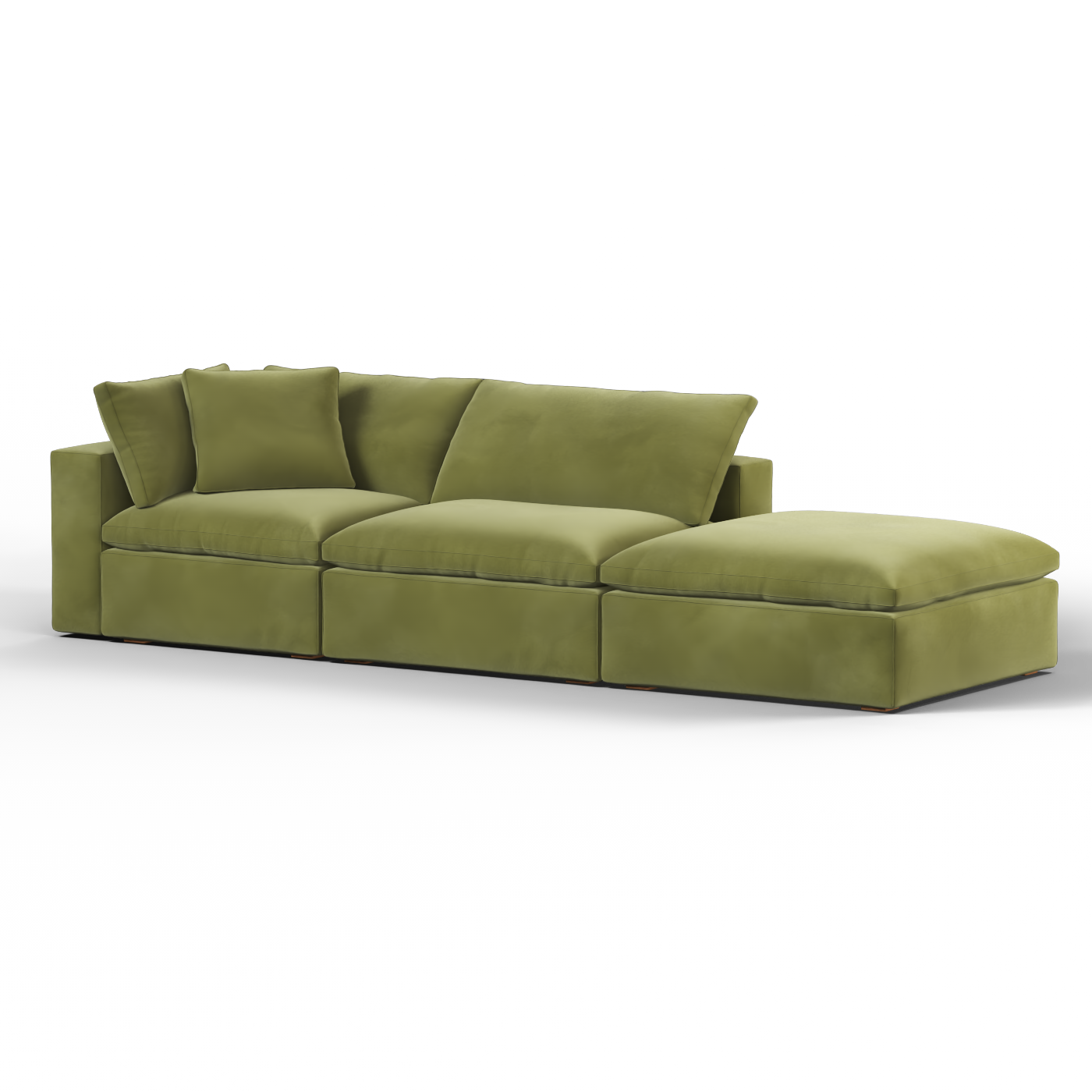 Ari modular corner Sofa with pouffe - Wide fabric range
