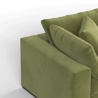 Ari modular corner Sofa with pouffe - Wide fabric range