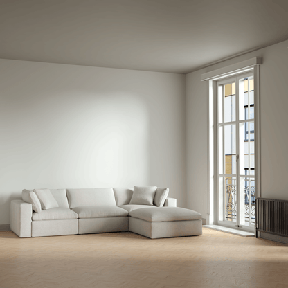 Ari three seater modular corner Sofa With Full Fabric Customisation