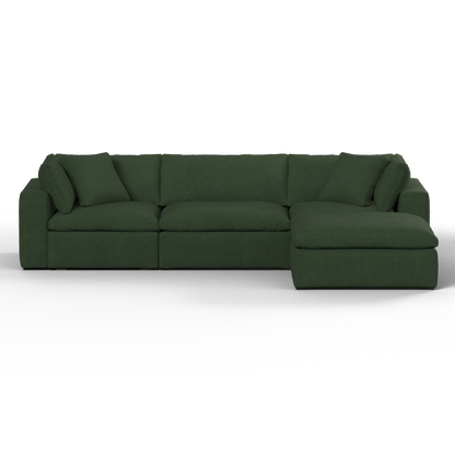 Ari three seater modular corner Sofa With Full Fabric Customisation