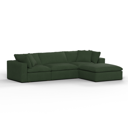 Ari three seater modular corner Sofa With Full Fabric Customisation
