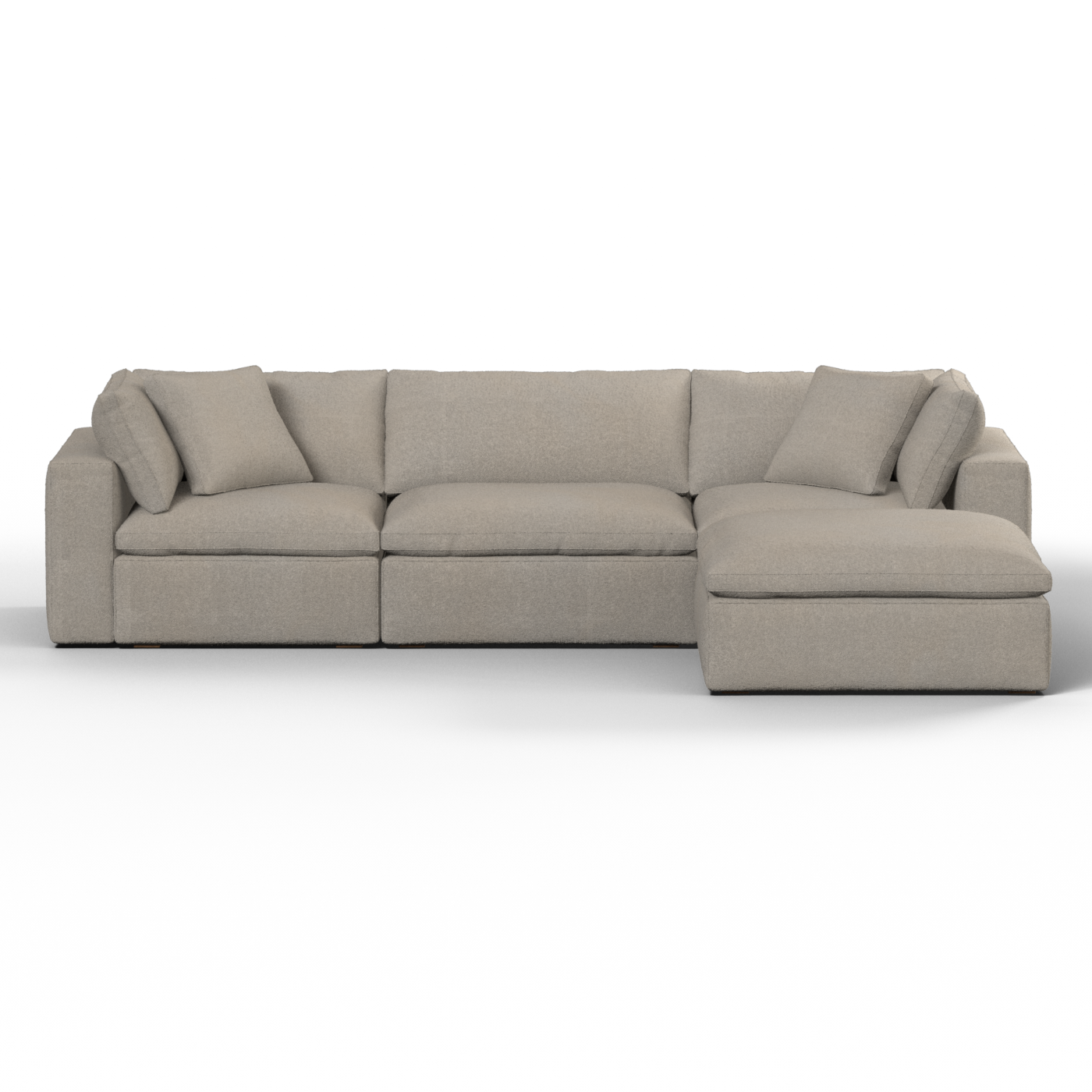Ari three seater modular corner Sofa With Full Fabric Customisation