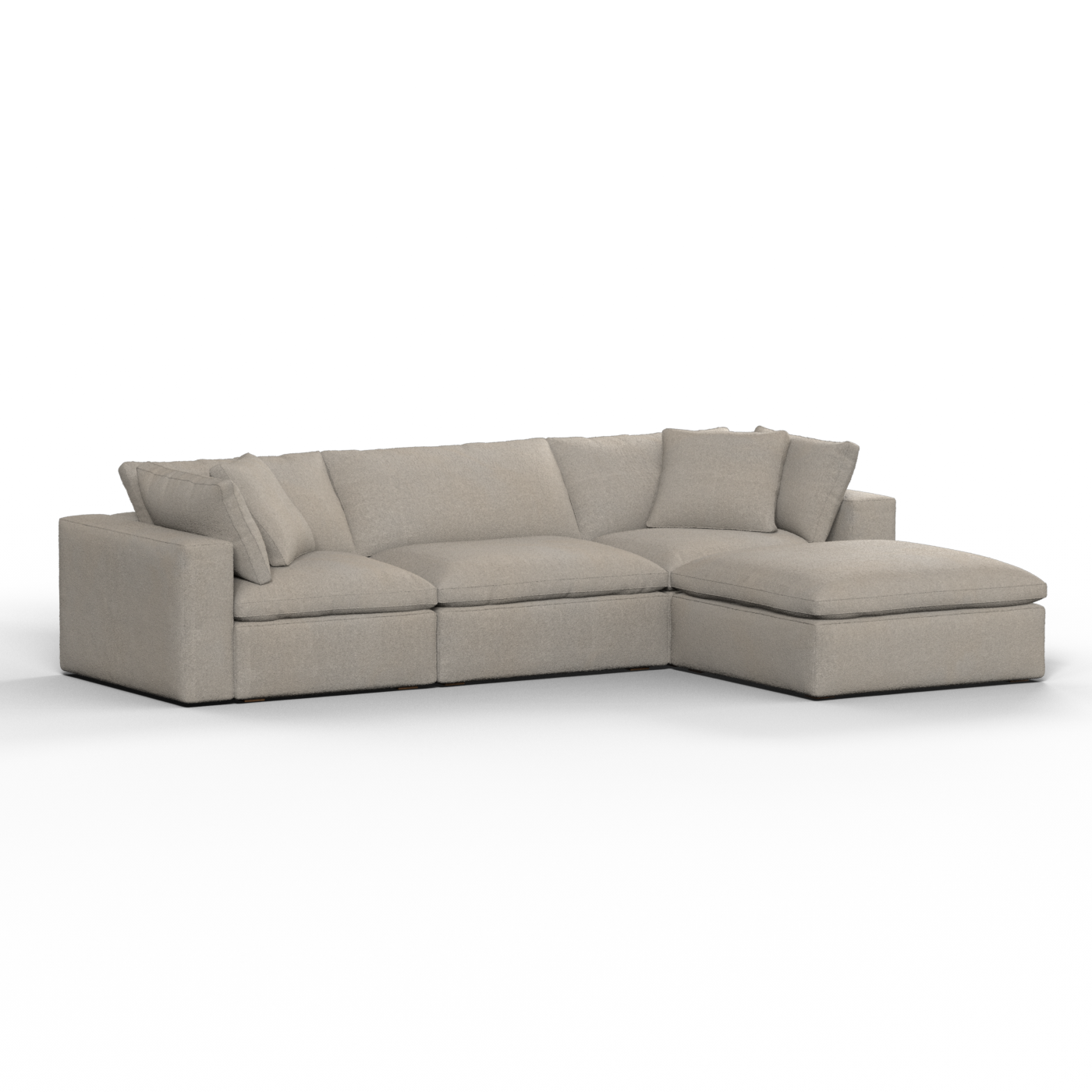 Ari three seater modular corner Sofa With Full Fabric Customisation