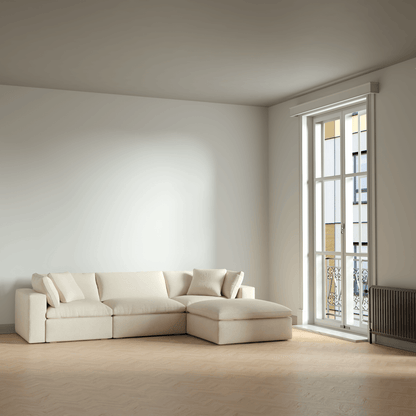 Ari three seater modular corner Sofa With Full Fabric Customisation