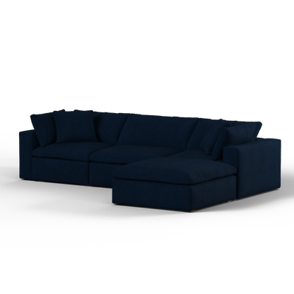 Ari three seater modular corner Sofa With Full Fabric Customisation