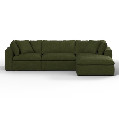 Ari three seater modular corner Sofa With Full Fabric Customisation