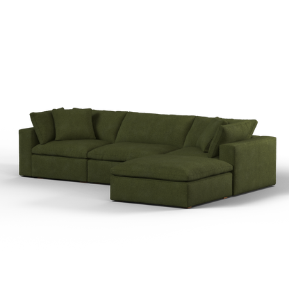Ari three seater modular corner Sofa With Full Fabric Customisation