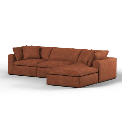 Ari three seater modular corner Sofa With Full Fabric Customisation