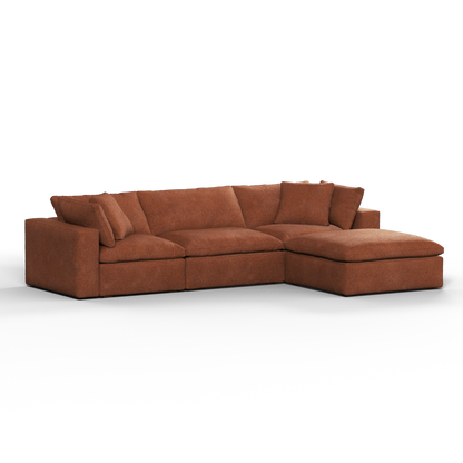 Ari three seater modular corner Sofa With Full Fabric Customisation