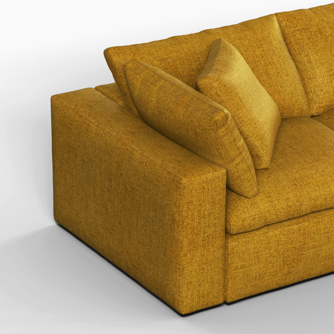 Ari three seater modular corner Sofa With Full Fabric Customisation
