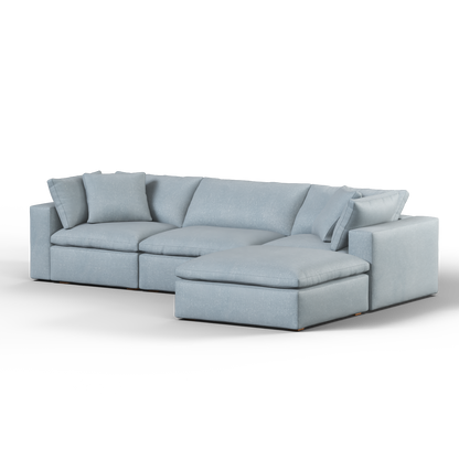 Ari three seater modular corner Sofa With Full Fabric Customisation