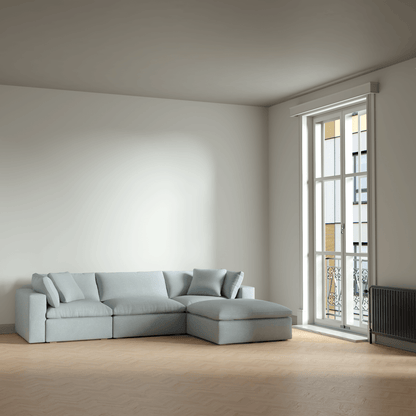 Ari three seater modular corner Sofa With Full Fabric Customisation
