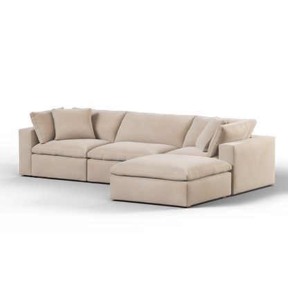 Ari three seater modular corner Sofa With Full Fabric Customisation