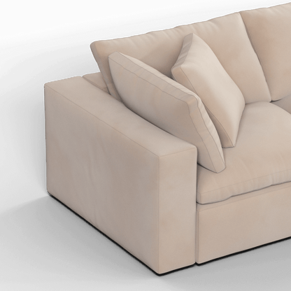 Ari three seater modular corner Sofa With Full Fabric Customisation
