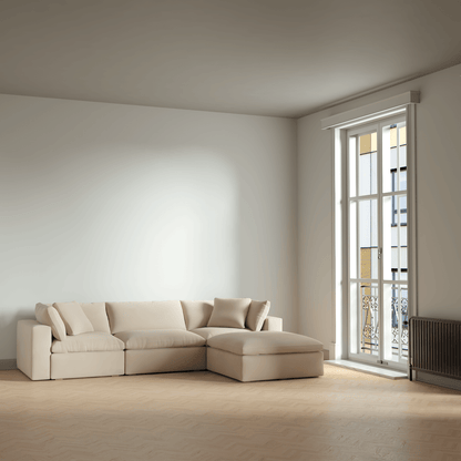 Ari three seater modular corner Sofa With Full Fabric Customisation