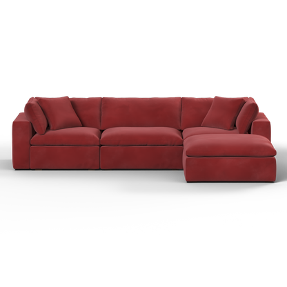 Ari three seater modular corner Sofa With Full Fabric Customisation