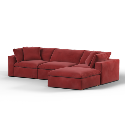Ari three seater modular corner Sofa With Full Fabric Customisation