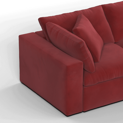 Ari three seater modular corner Sofa With Full Fabric Customisation