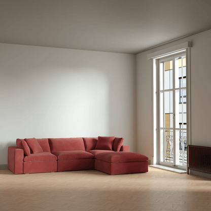 Ari three seater modular corner Sofa With Full Fabric Customisation