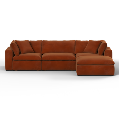 Ari three seater modular corner Sofa With Full Fabric Customisation