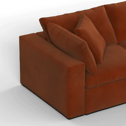 Ari three seater modular corner Sofa With Full Fabric Customisation