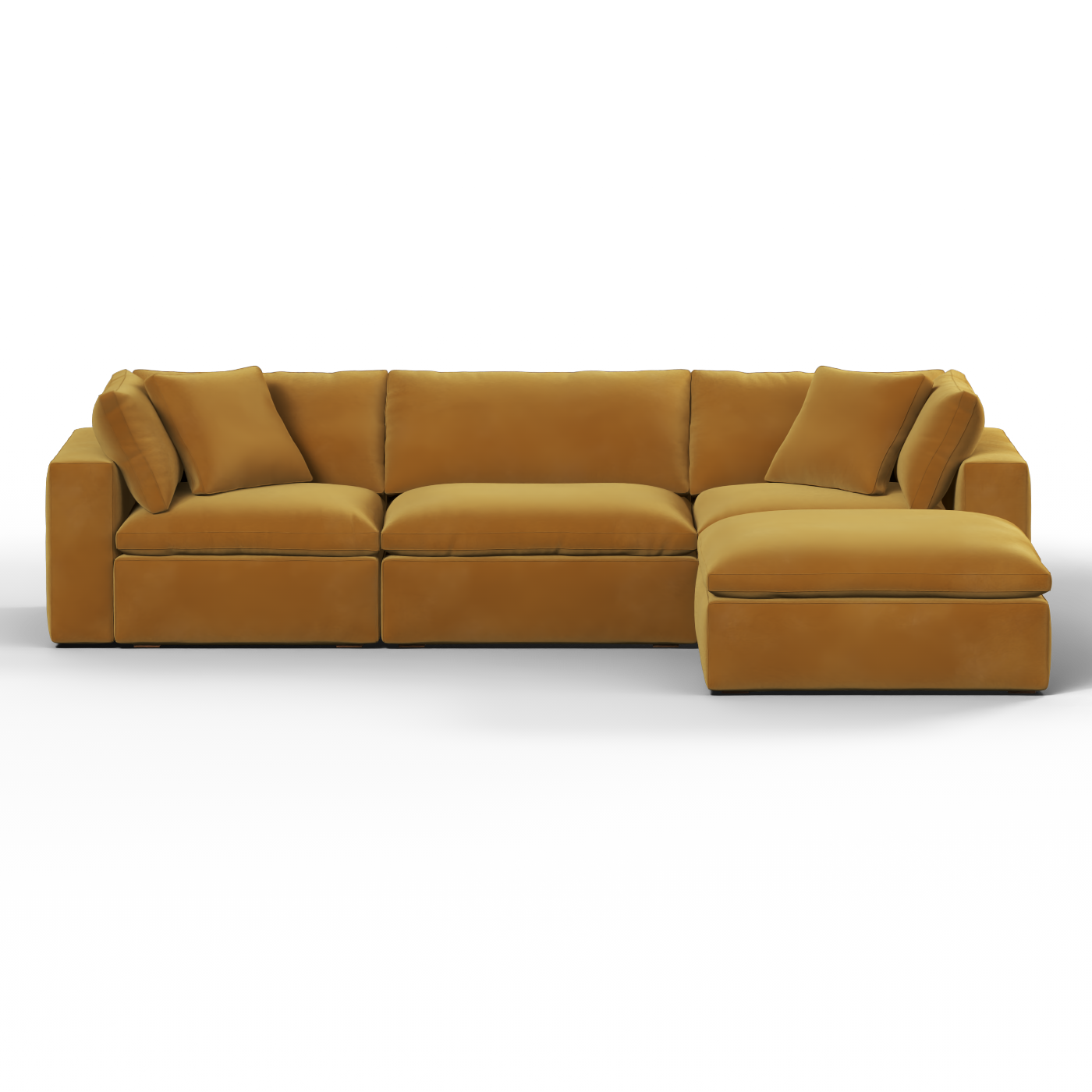 Ari three seater modular corner Sofa With Full Fabric Customisation