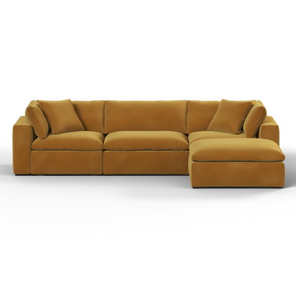 Ari three seater modular corner Sofa With Full Fabric Customisation