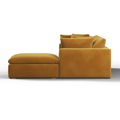 Ari three seater modular corner Sofa With Full Fabric Customisation